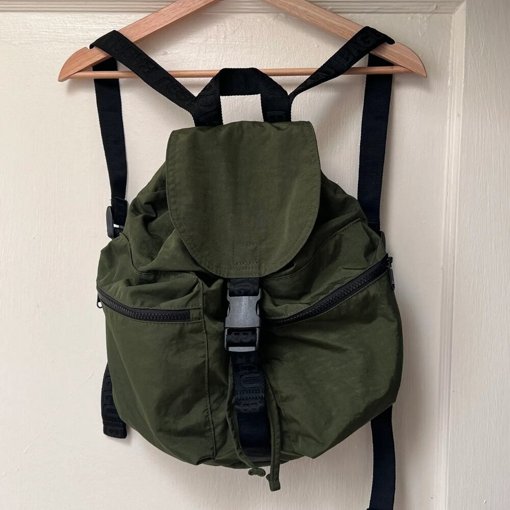 BAGGU Olive Green Backpack